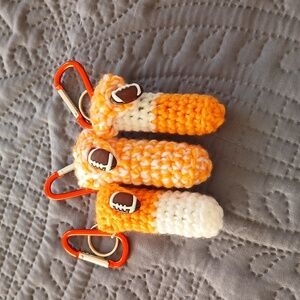 Lip balm holder with key chain